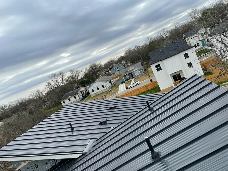 Standing seam metal roof panels with vents for Skylight Repair in Elk Grove